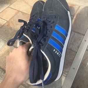 Blue Adidas Samoa Sneakers